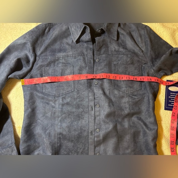 Jessica Sport Blue Button-Up Shirt - Picture 3 of 4